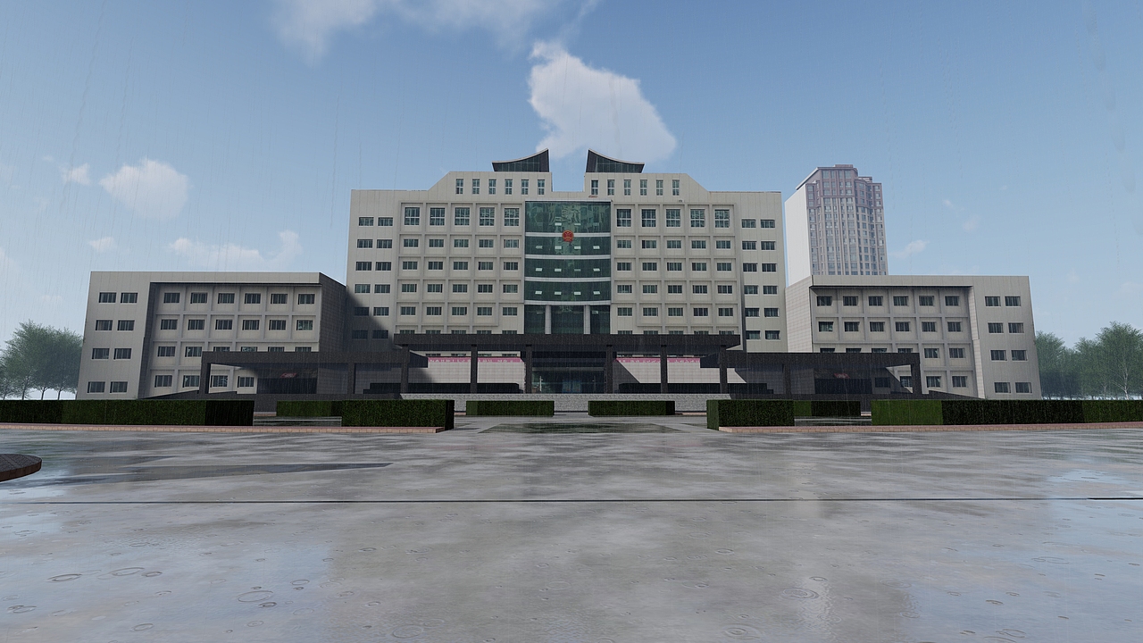 靖边元宇宙，小县城三维模型粗糙渲染CG照片！（图ZMzEzNjc5MTA0） - 建筑/空间 - 站酷设计师陕北F先森原创素材 - 站酷ZCOOL