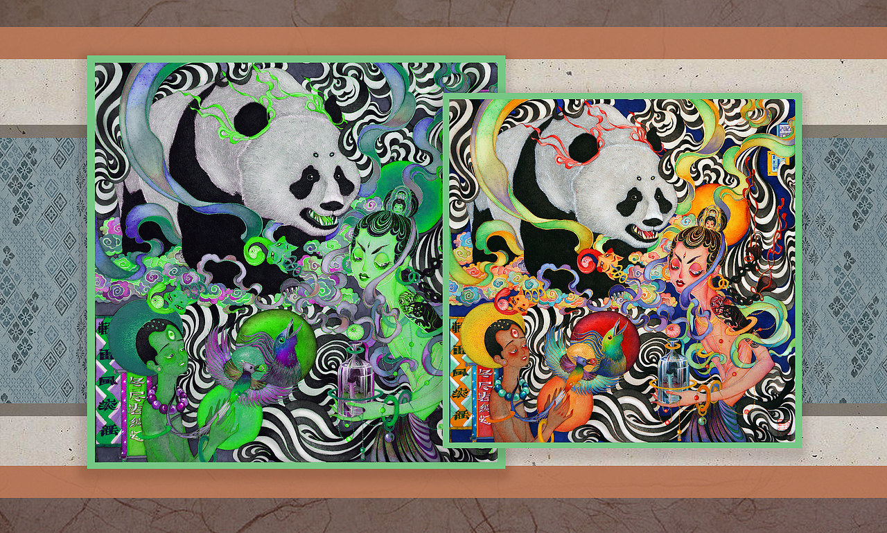 《缉魂帝姬.轻雷风滚谣》白中南颜彩—人川集(图ZMjcwMjg2Mjc2) - 艺术插画 - 站酷设计师白中南原创素材 - 站酷ZCOOL