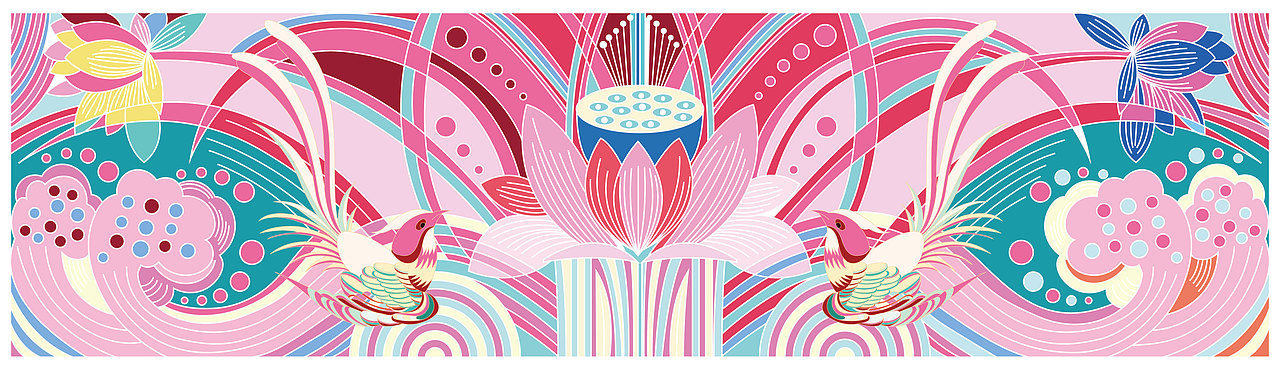 映日荷花别样红（图ZMzEzMzU4MTA4） - 商业插画 - 站酷设计师洪标原创素材 - 站酷ZCOOL