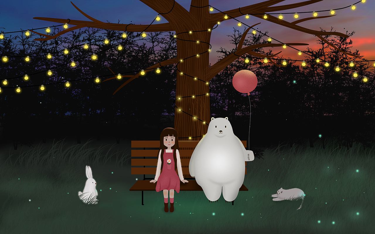 绘画练习《熊日子》