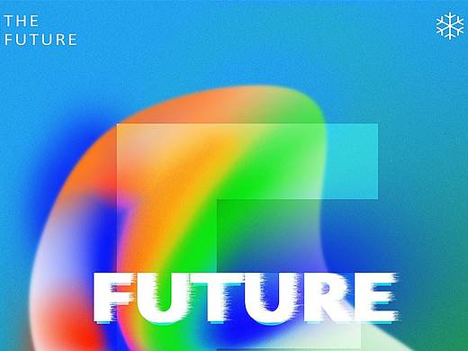 渐变未来感海报