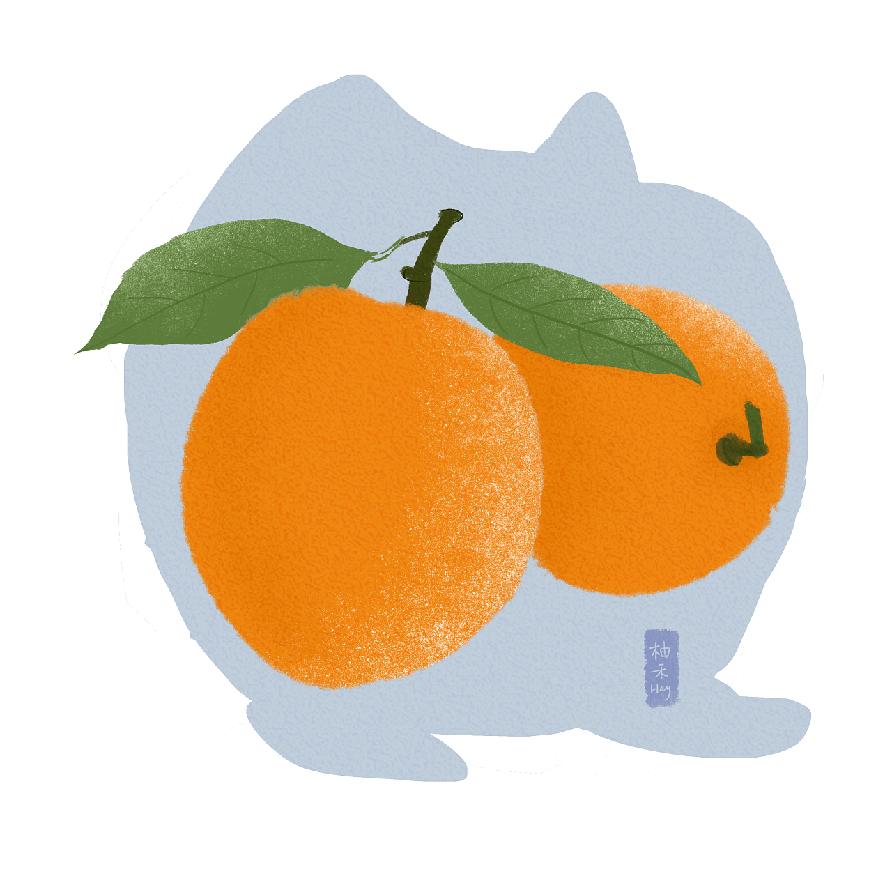 扁平水果系列插画