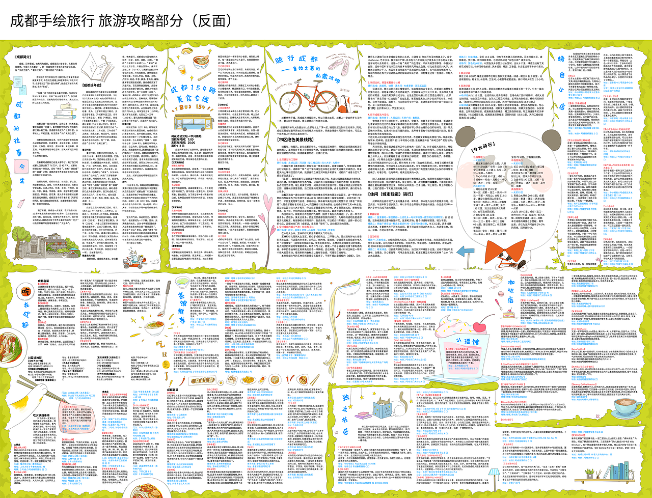 《成都手绘旅行》-手绘地图