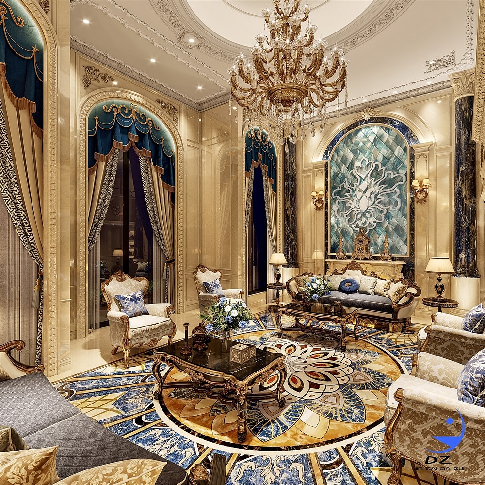 欧式宫廷风格挑空家装效果图（图ZMjYwOTk1NDA0） - 家装设计 - 站酷设计师金该大嘴原创素材 - 站酷ZCOOL