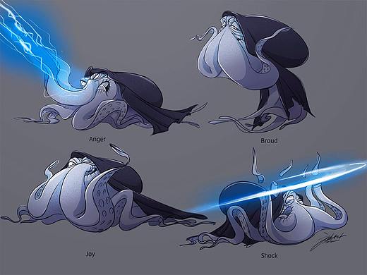 章魚皇帝帕爾帕廷（個人主頁-ZNDE5MjkzODg=） - 概念設定 - 站酷設計師鹿九十原創(chuàng)素材 - 站酷ZCOOL