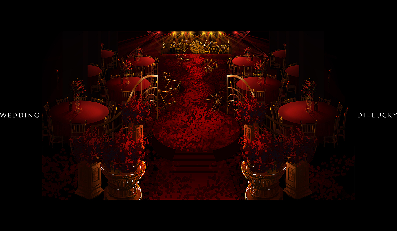 手绘婚宴设计百图