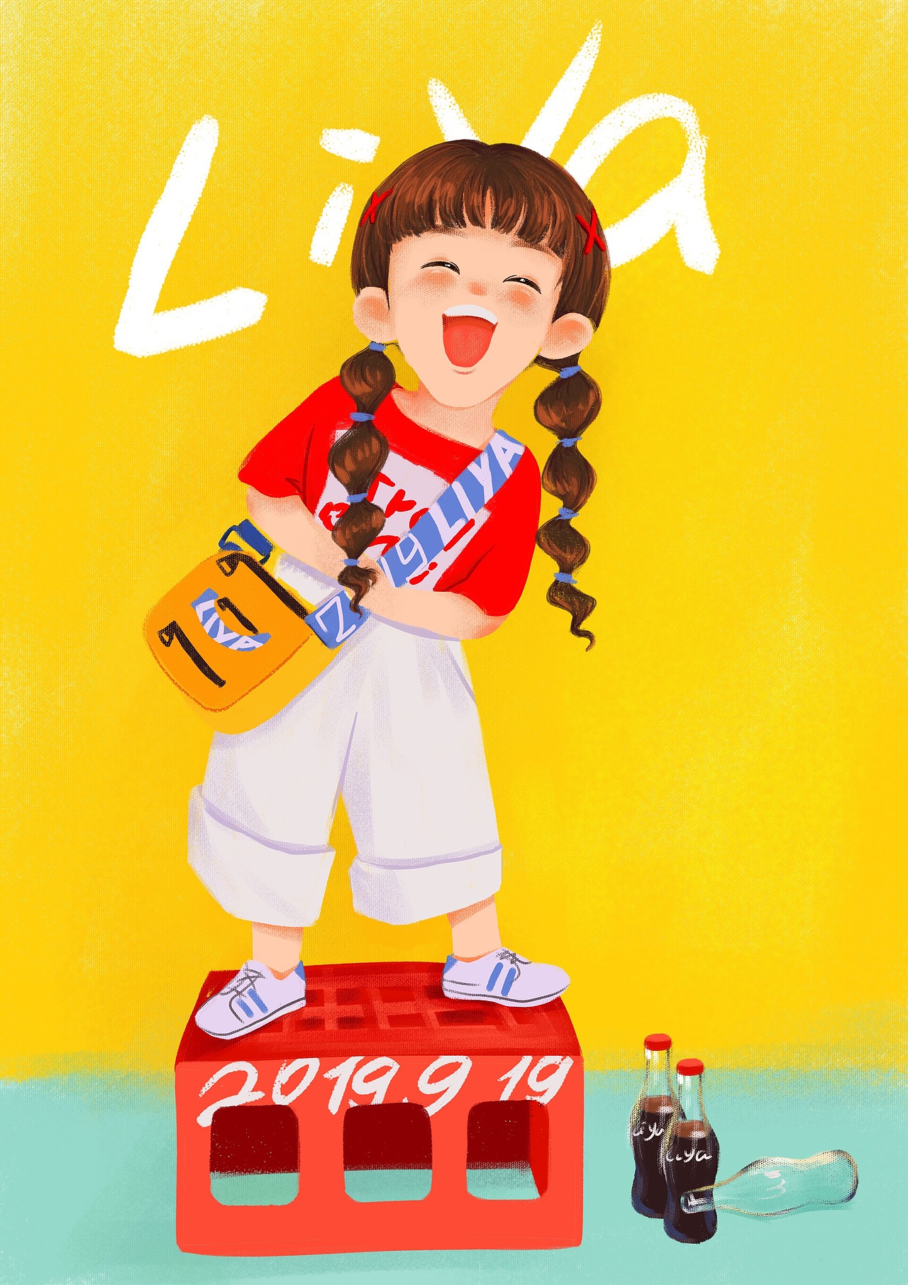 萌萌的小可爱（图ZMTc3MjYyNjQ4） - 单幅漫画 - 站酷设计师李芽LIYA原创素材 - 站酷ZCOOL