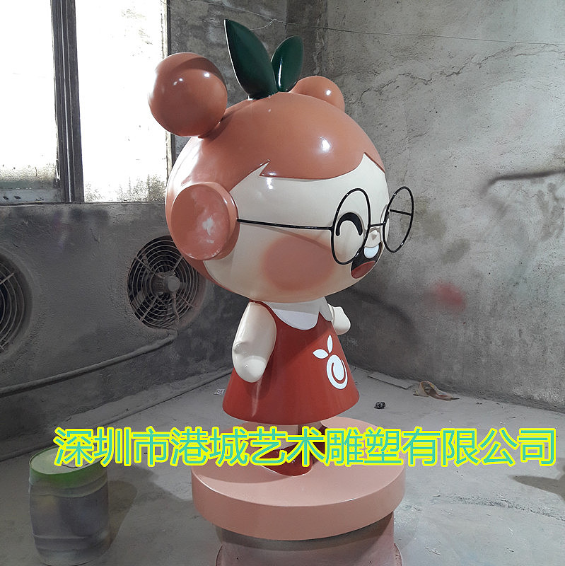 超市商场门口果园玻璃钢卡通橙子橘子柠檬水果雕塑摆件