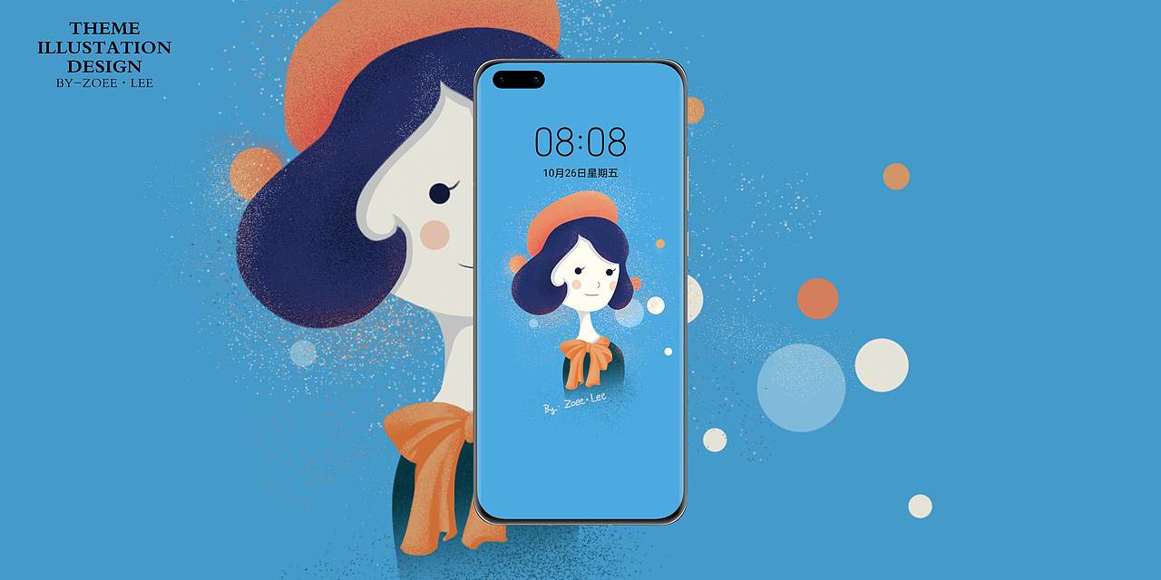 原创插画| 一些女孩头像/Dreaming Girl In Colours