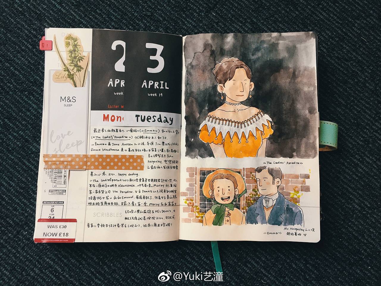 YUKI在UK_每日手帐2（图ZMTEzNjM1OTg0） - 新锐潮流插画 - 站酷设计师酸菜小黄鱼_原创素材 - 站酷ZCOOL