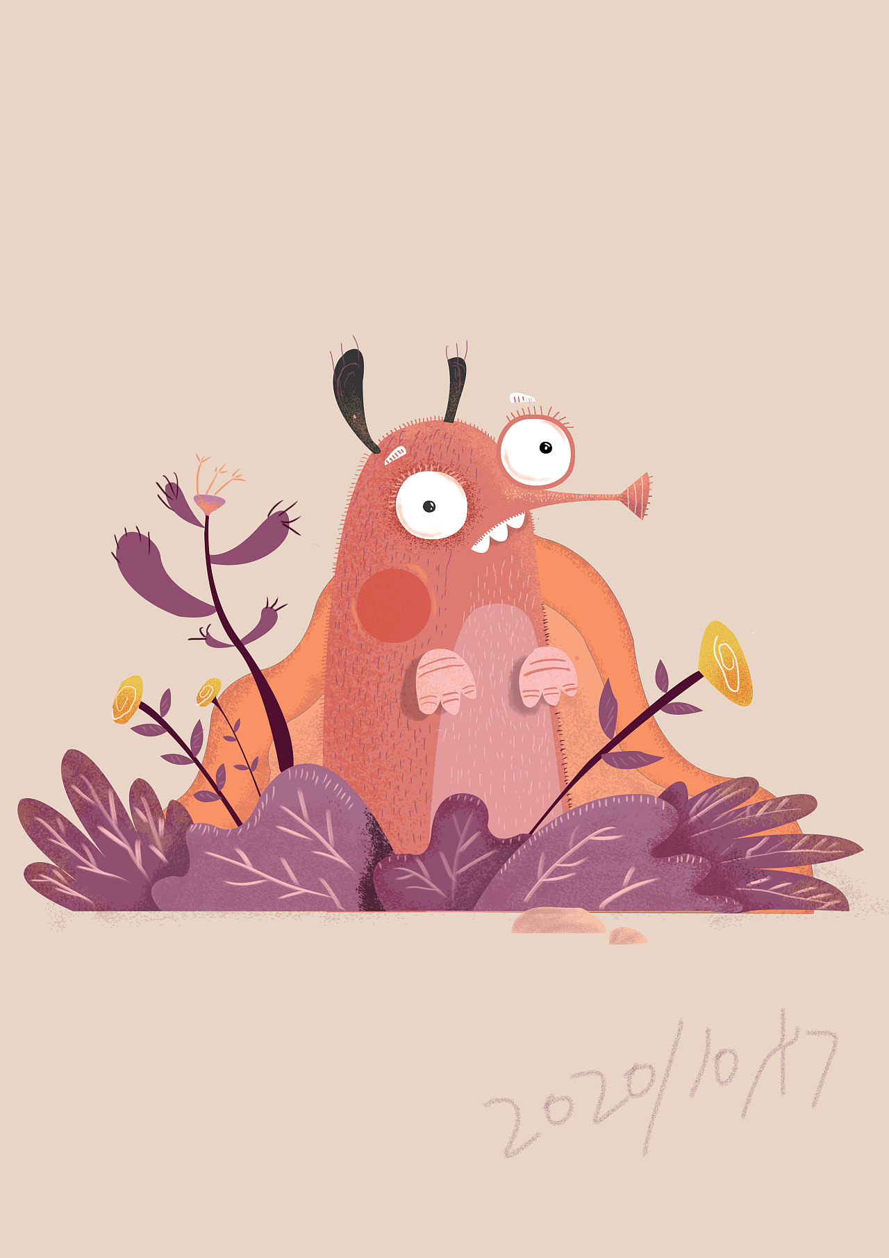 ps板绘鼹鼠临摹|插画|创作习作|红猪侠 - 临摹作品 - 站酷 (zcool)