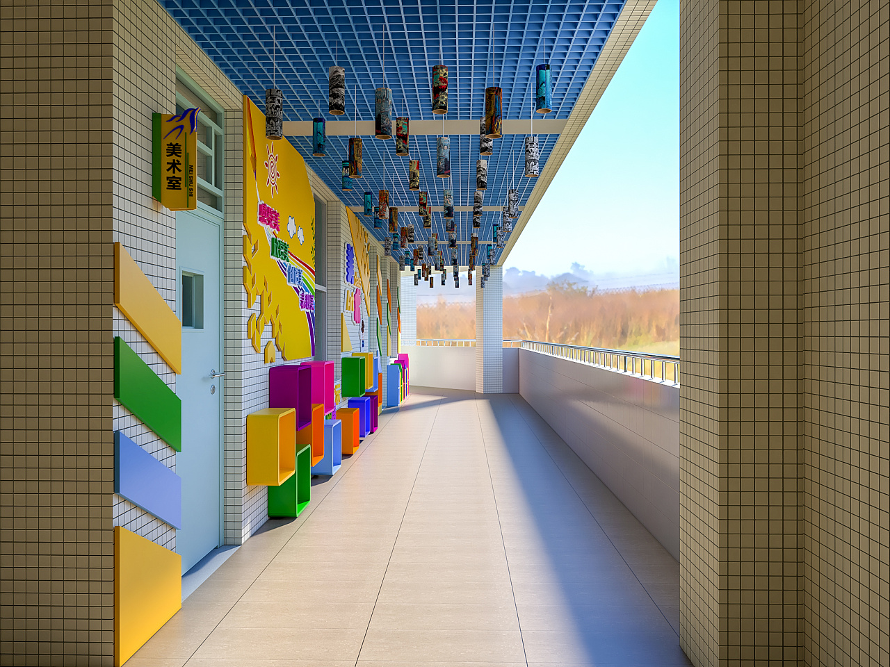 美术室走廊设计方案