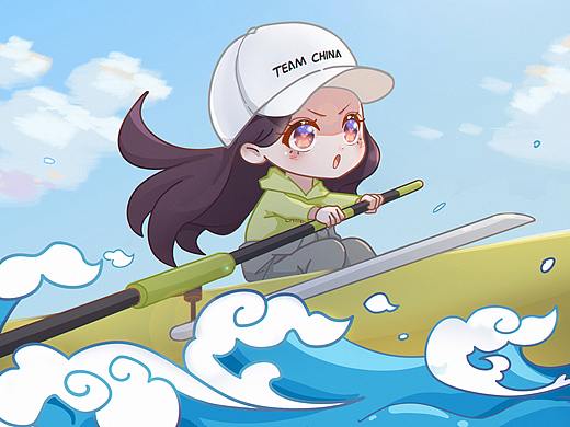 艺人赛艇宣传图(Q版)