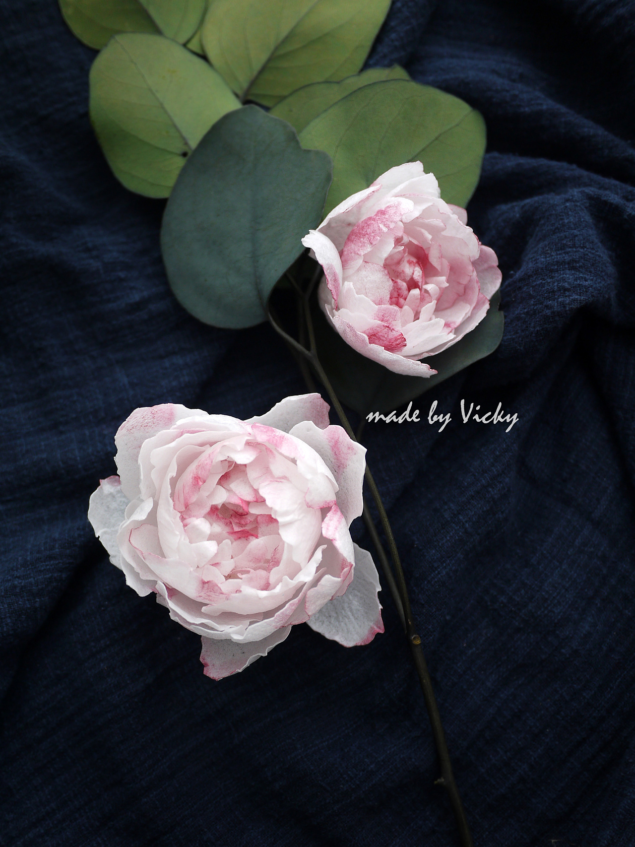 糯米纸花插个花盒,可以吃的花哦