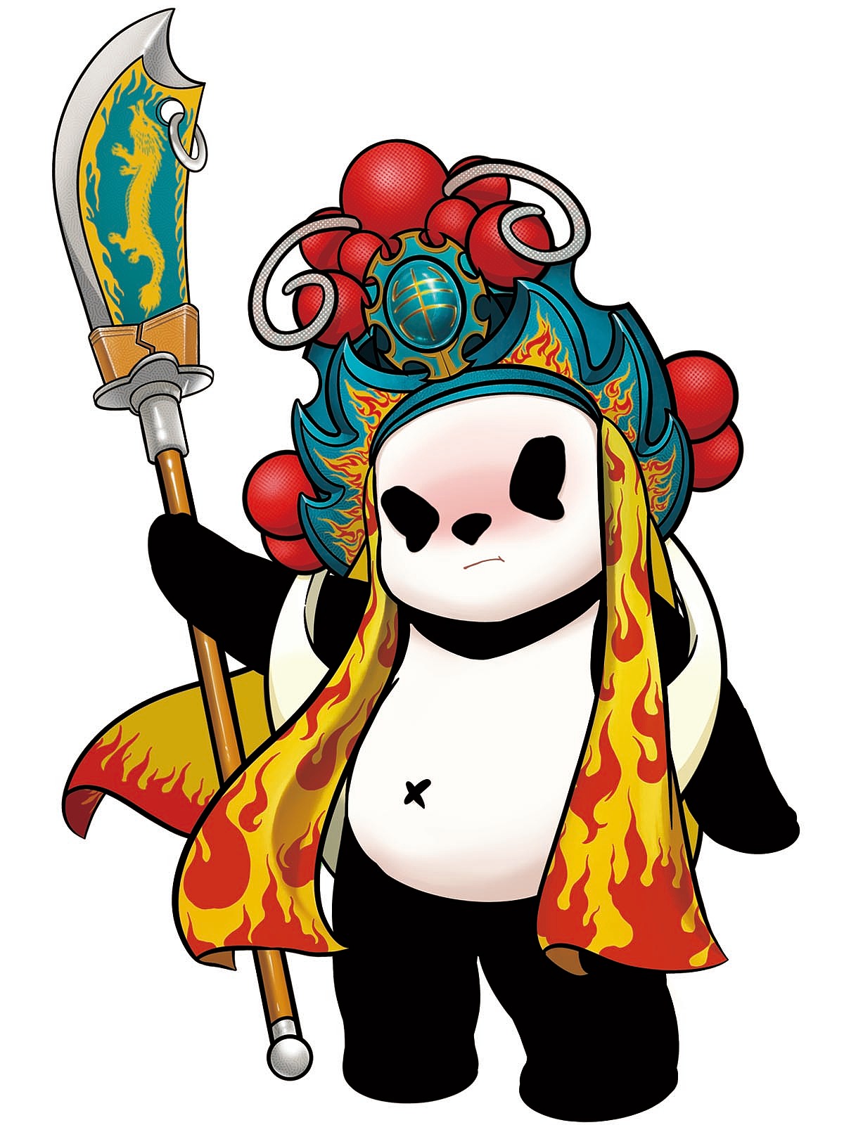 京剧熊猫（图ZMjE4NzIwODMy） - 手办/模玩 - 站酷设计师二十三时原创素材 - 站酷ZCOOL