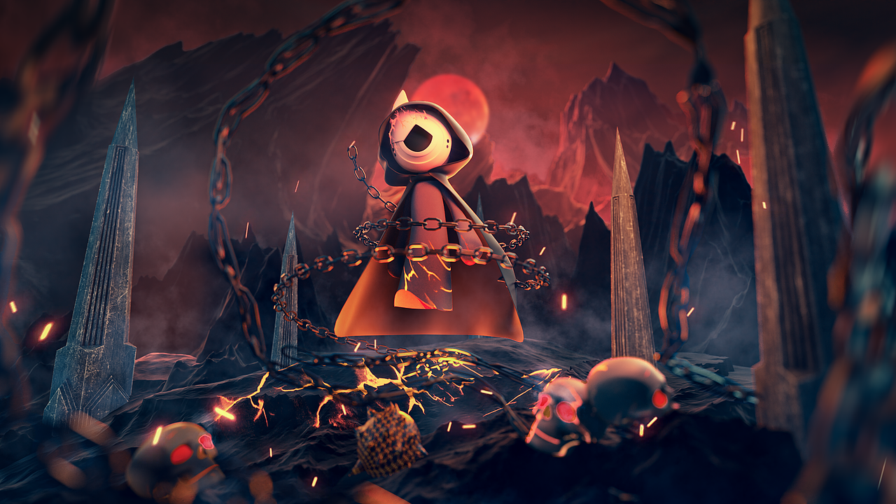 白无常面具IP设计（图ZMjYxMTY3ODUy） - 其他三维 - 站酷设计师白无常C4D原创素材 - 站酷ZCOOL