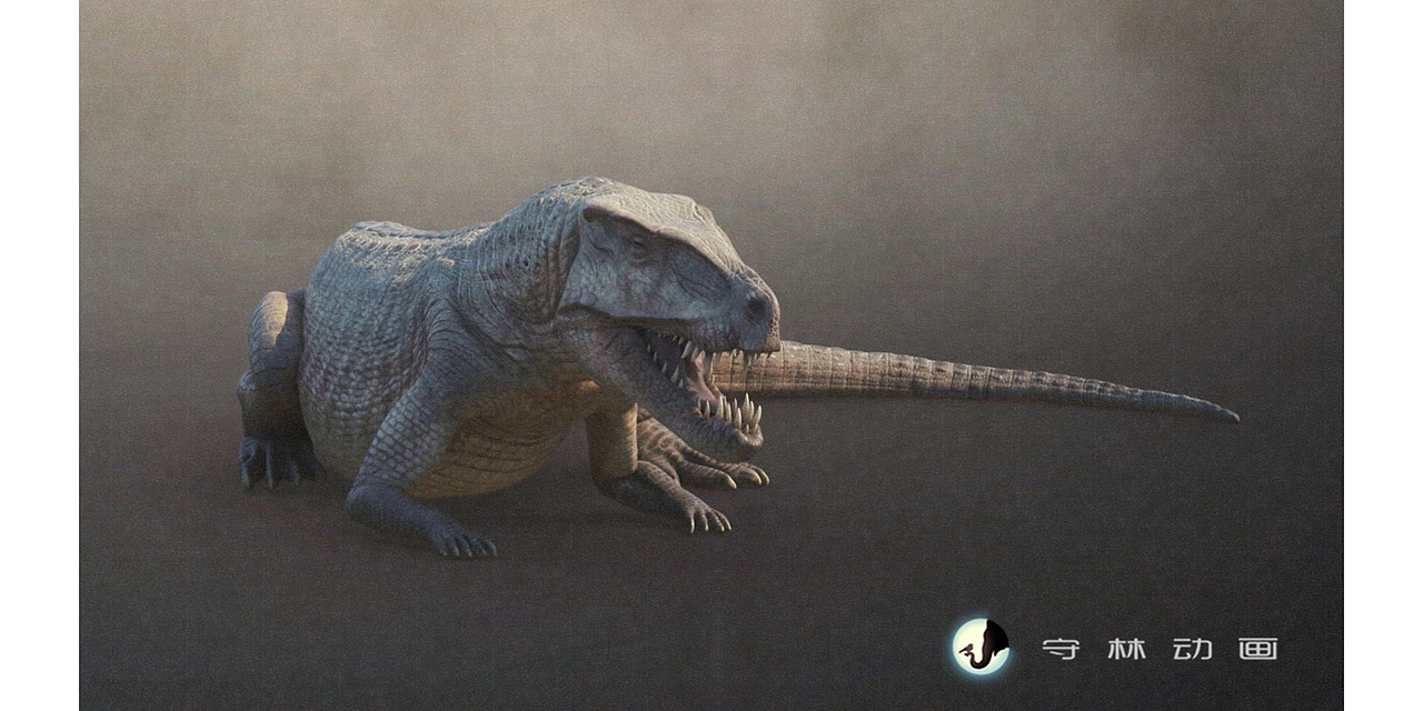 CG古生物复原 波斯特鳄 附动画测试