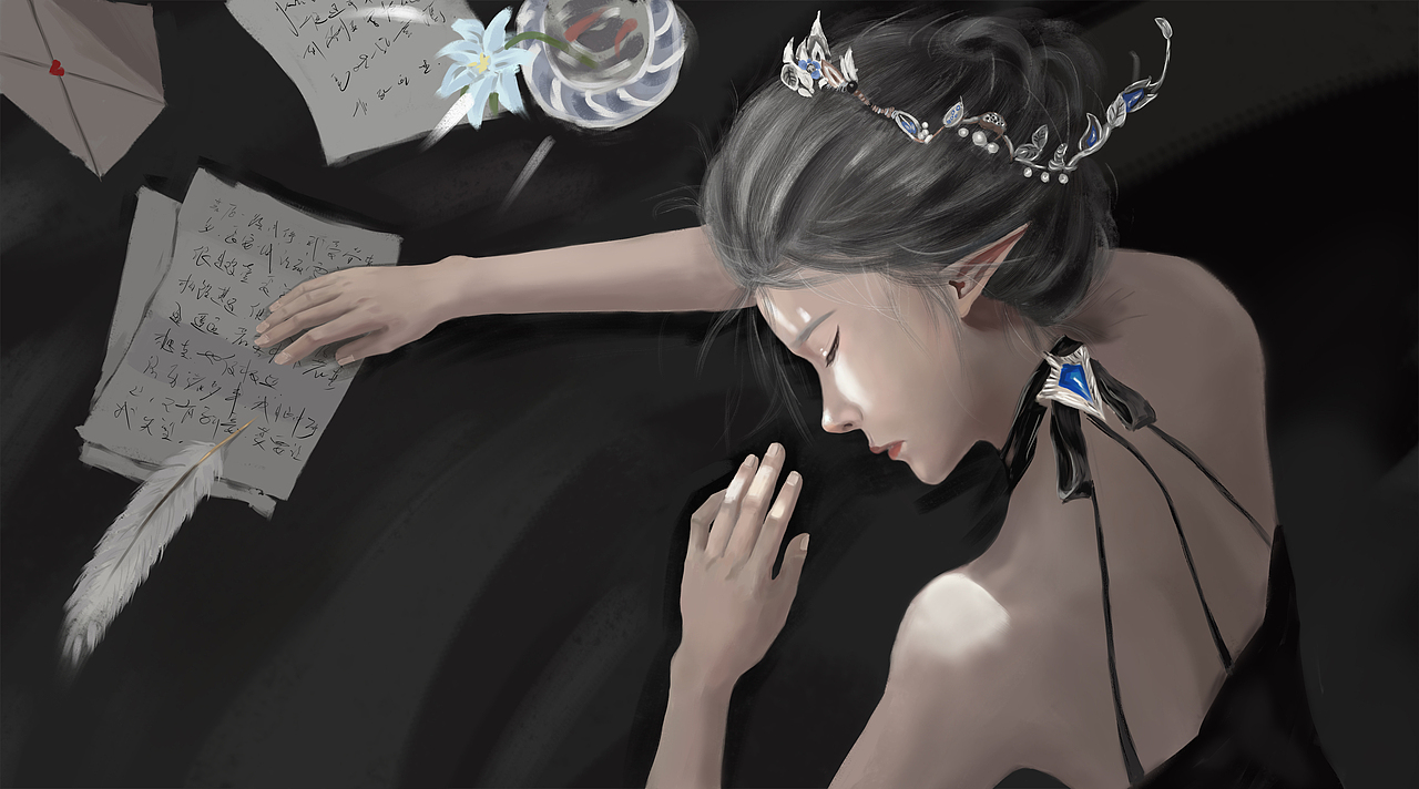 临摹 鬼刀 冰公主海琴烟（图ZMjYzMjMwMzMy） - 创作习作 - 站酷设计师设计狗的自我修养原创素材 - 站酷ZCOOL
