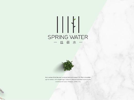 SPRING WATER 丝蓓水高端护肤品整体品牌视觉方案