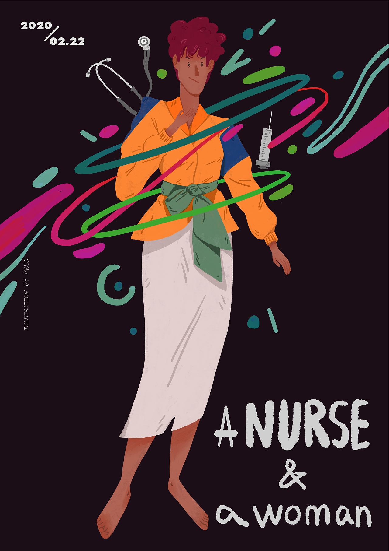 月亮Jiamino--“74天”之系列一（图ZMzE0NDYyMzU2） - 艺术插画 - 站酷设计师木丁插画工作室原创素材 - 站酷ZCOOL