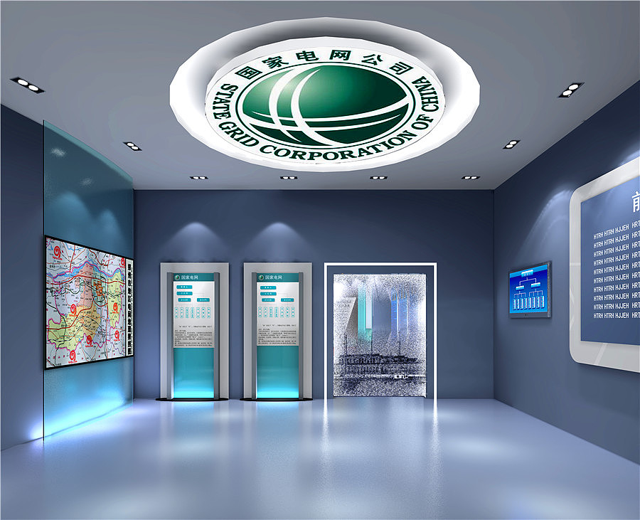 郑州电力展厅设计，办公空间设计（图ZMTY4NjMzODg=） - 家装设计 - 站酷设计师李铭人原创素材 - 站酷ZCOOL