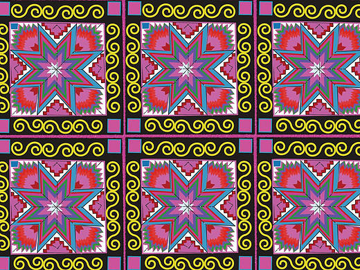 壯錦（個人主頁-ZNTYwMjM4NDQ=） - 圖案 - 站酷設(shè)計(jì)師一顆兒茶葉蛋原創(chuàng)素材 - 站酷ZCOOL