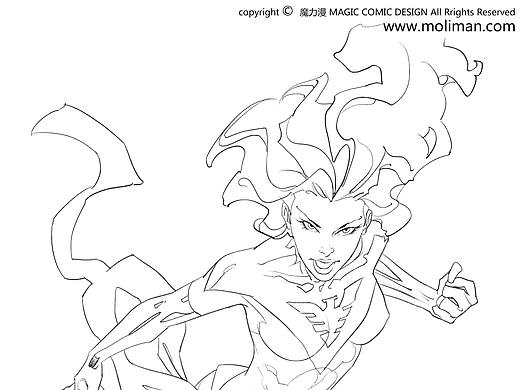 魔力漫学员立绘线稿作品持续更新