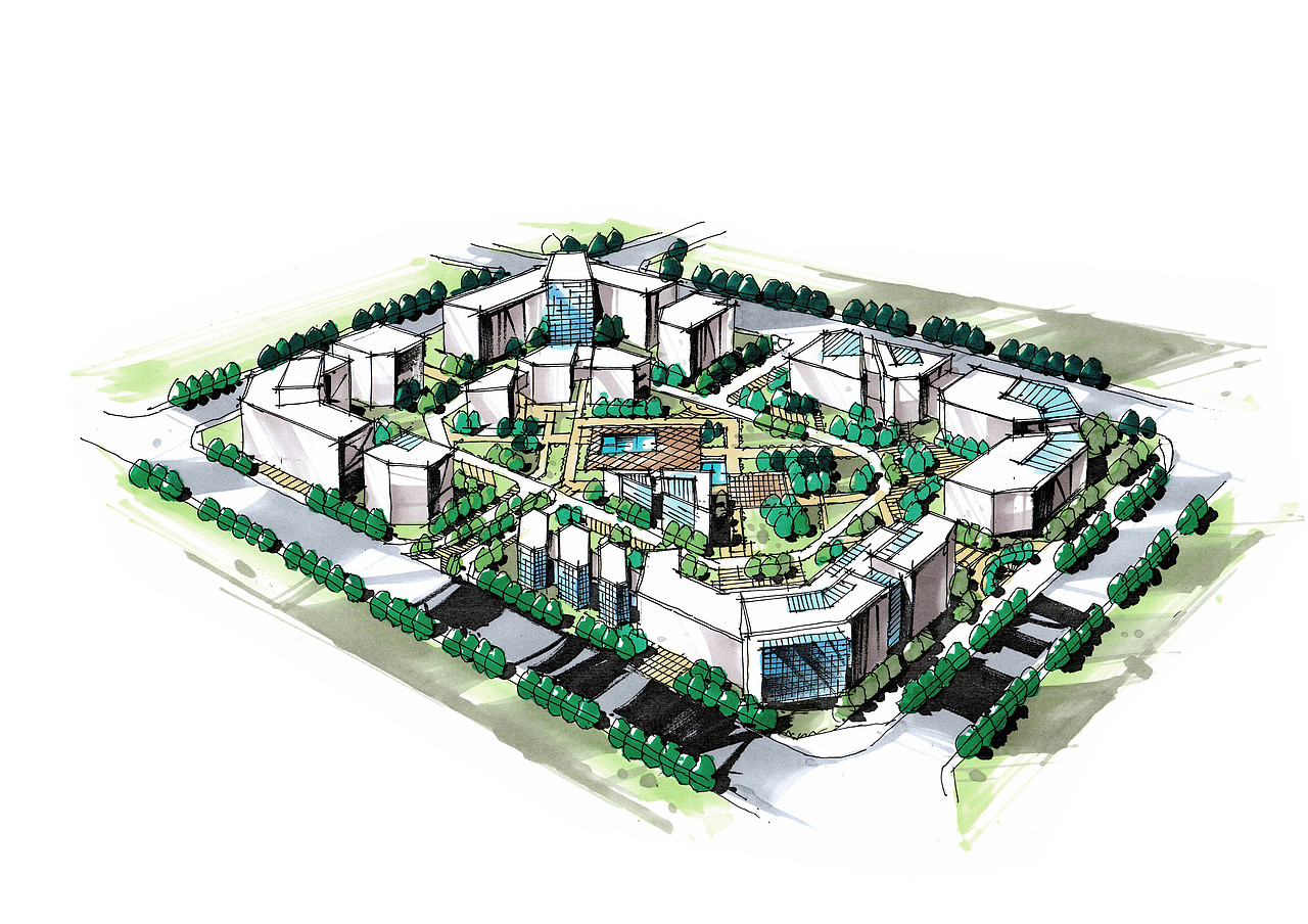 规划手绘马克笔上色