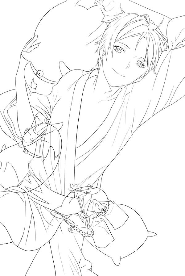 夏目友人帐-插画临摹