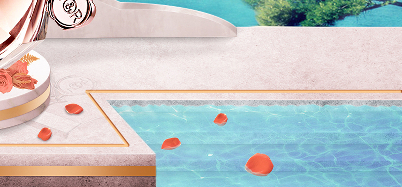 38女王节海报banner 原创不负芳华岁月电商海报香水