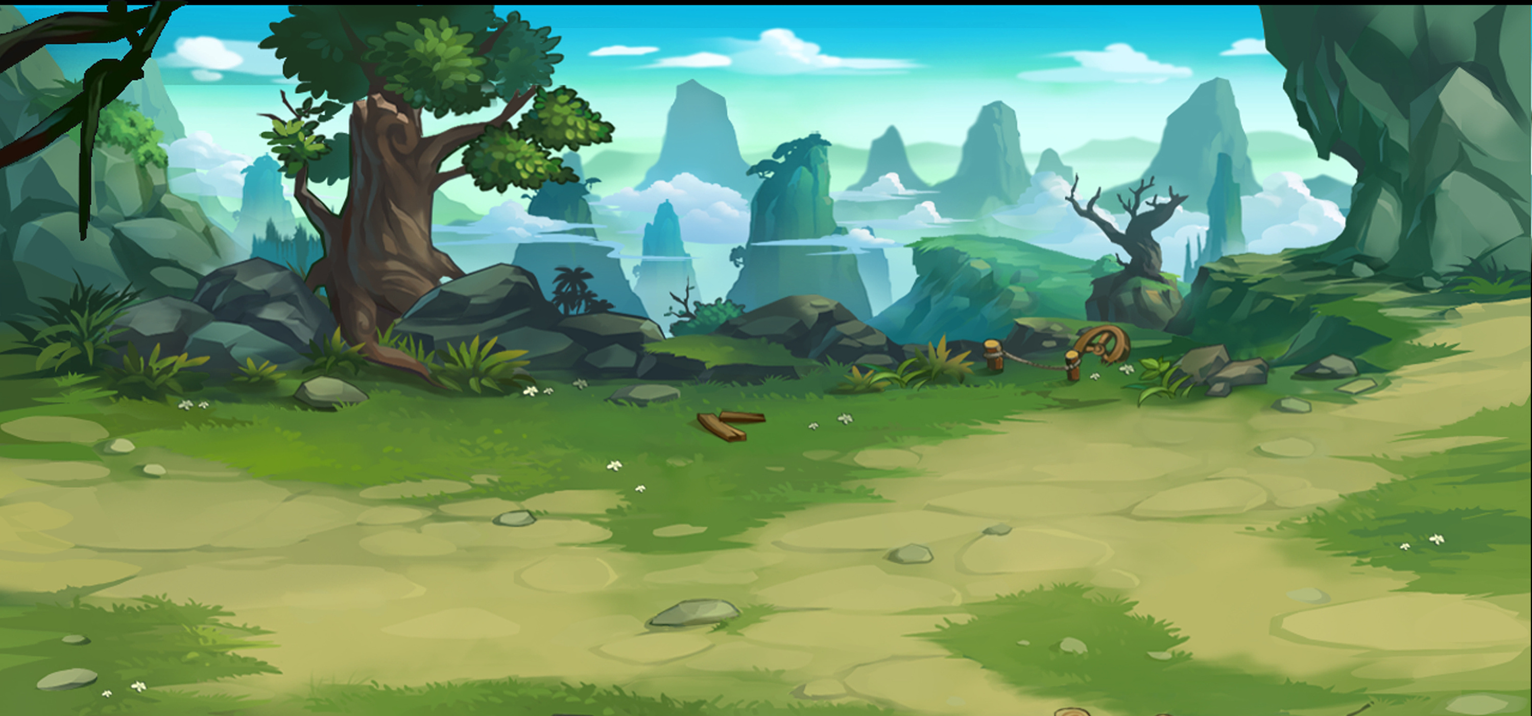 早期画的一些横版概念和成品小作|插画|游戏原画|我叫火乐 - 原创作品