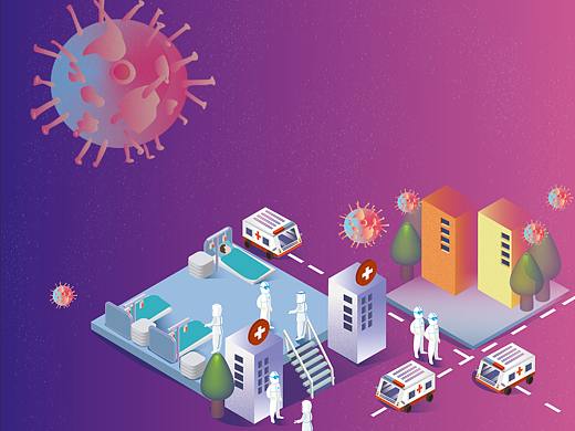 2.5D练习医院交通。方舱医院