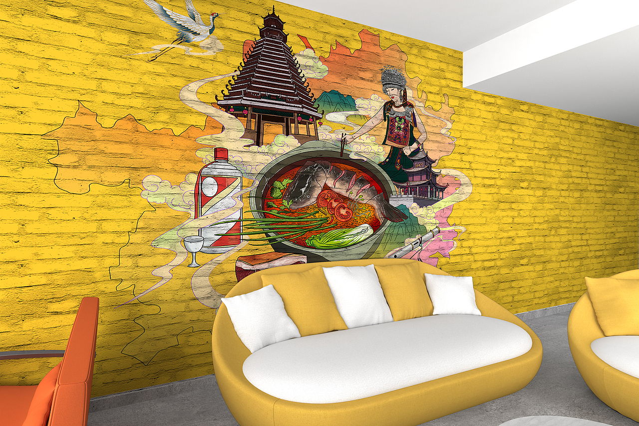 云贵川文化——贵州篇（图ZMzUzMzUxNjY0） - 商业插画 - 站酷设计师木木木火原创素材 - 站酷ZCOOL