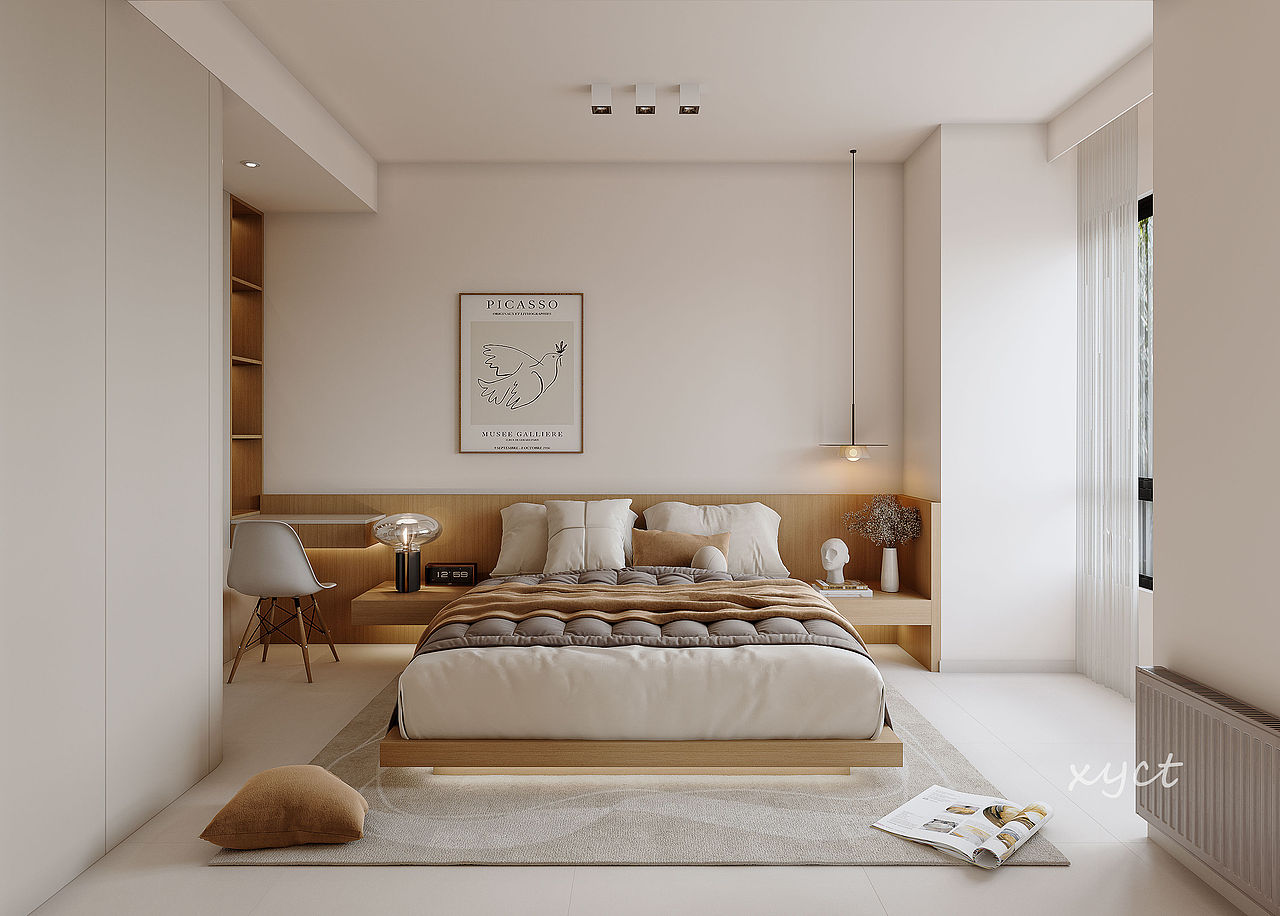 现代奶油风 | 温柔平静,幸福感满满的家