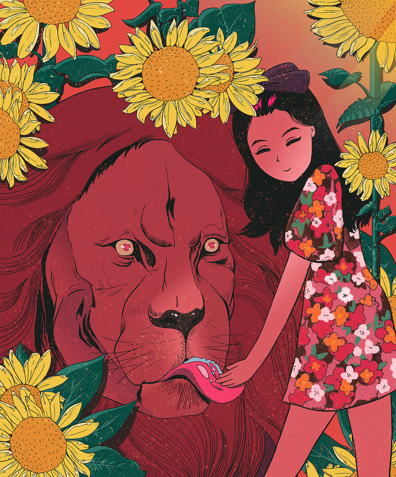 美女与野兽（图ZMjI0OTE3NTIw） - 艺术插画 - 站酷设计师YINJING原创素材 - 站酷ZCOOL