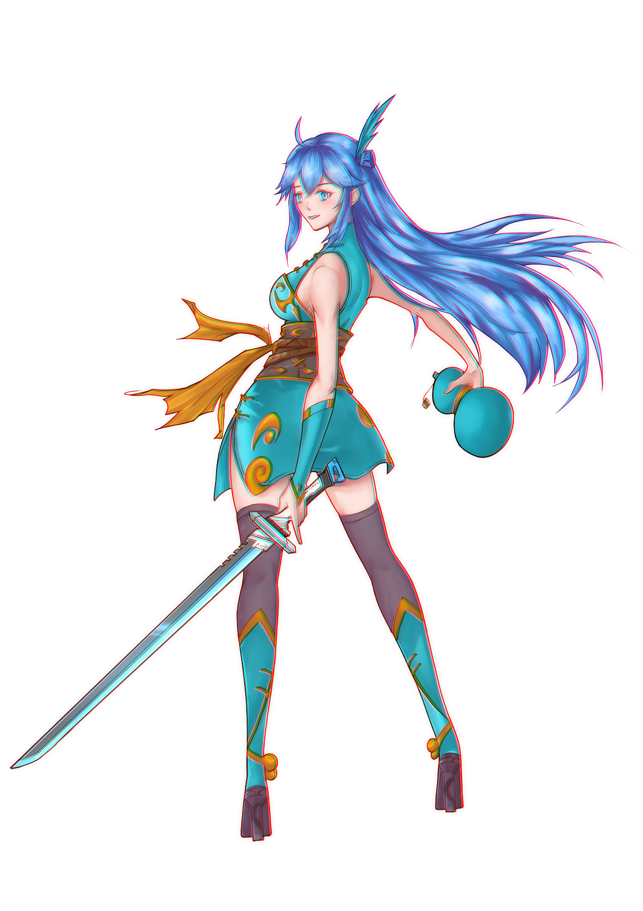 战斗凌魂少女武侠风格画个姐姐先