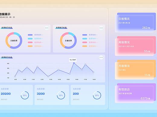 玻璃拟态网页设计