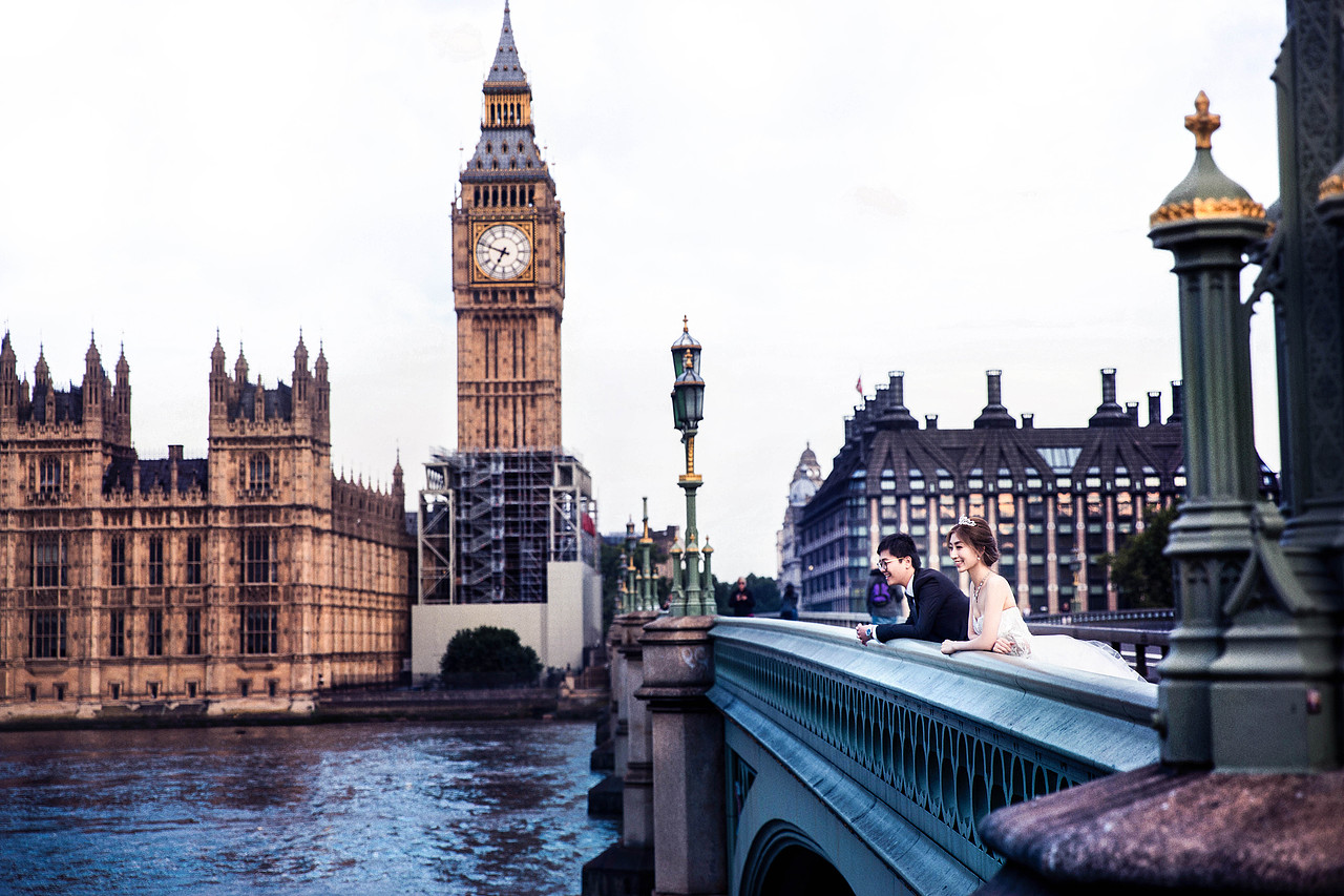 伦敦婚纱照-英国伦敦婚纱摄影-伦敦蜜月旅拍