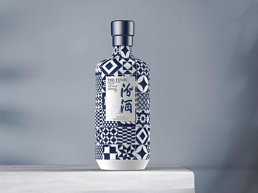 青花瓷砖 x 白酒包装设计 