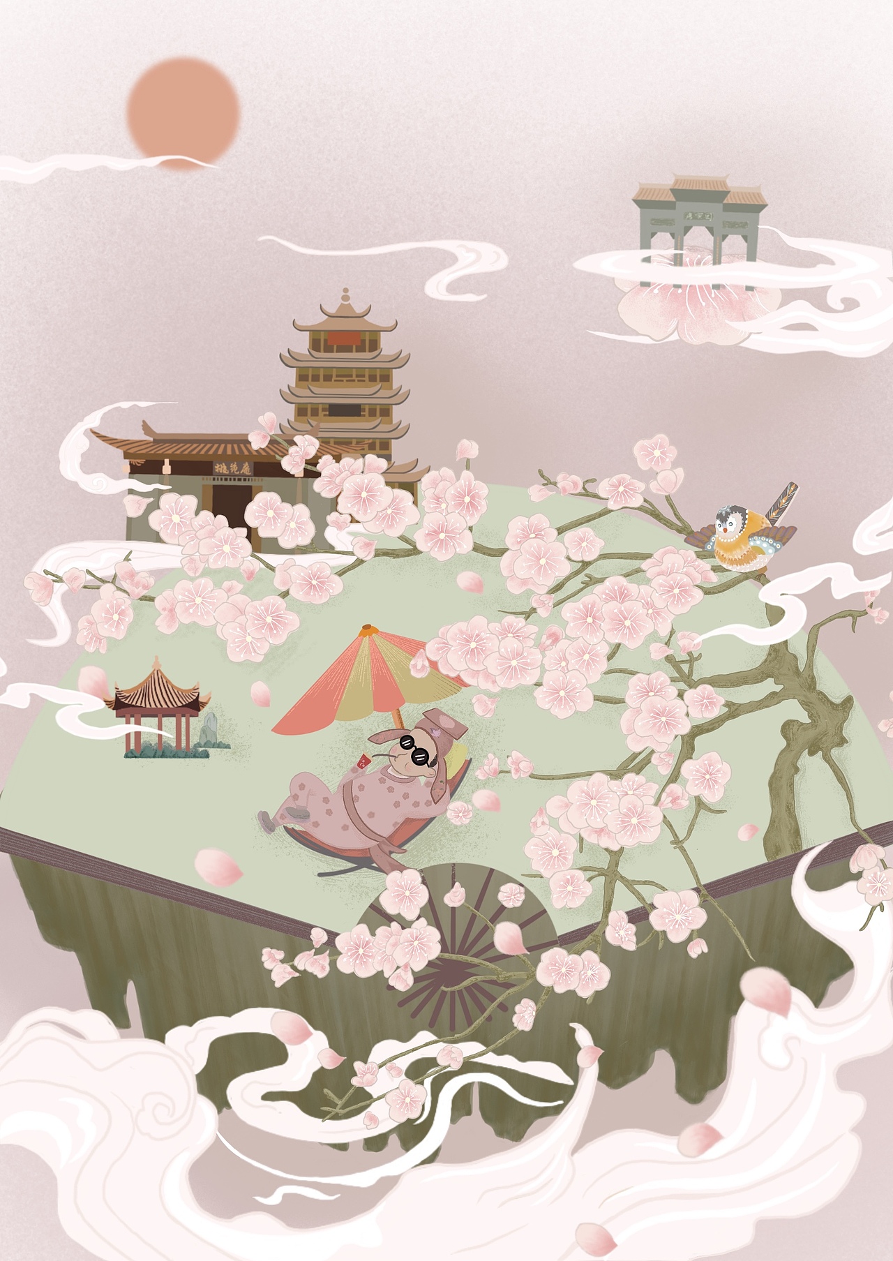 苏州二十四节气-插画设计（图ZMjQ3MjA0MDYw） - 创作习作 - 站酷设计师菜菜的猫喵0310原创素材 - 站酷ZCOOL