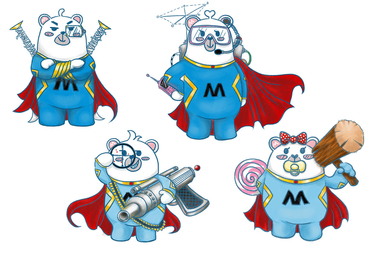 超人熊小美一家