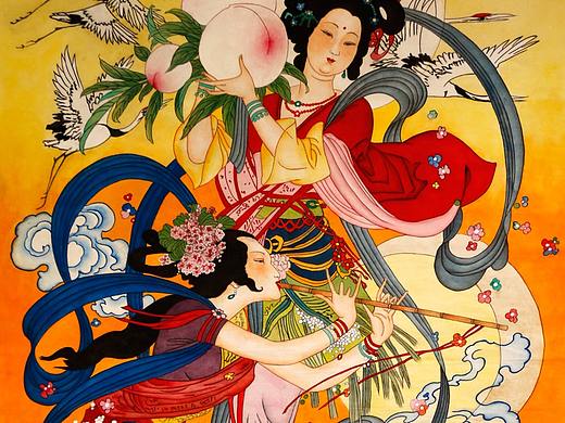 練習年畫作品（個人主頁-ZNTAwMDg4ODg=） - 繪畫 - 站酷設計師洛書芳華原創(chuàng)素材 - 站酷ZCOOL
