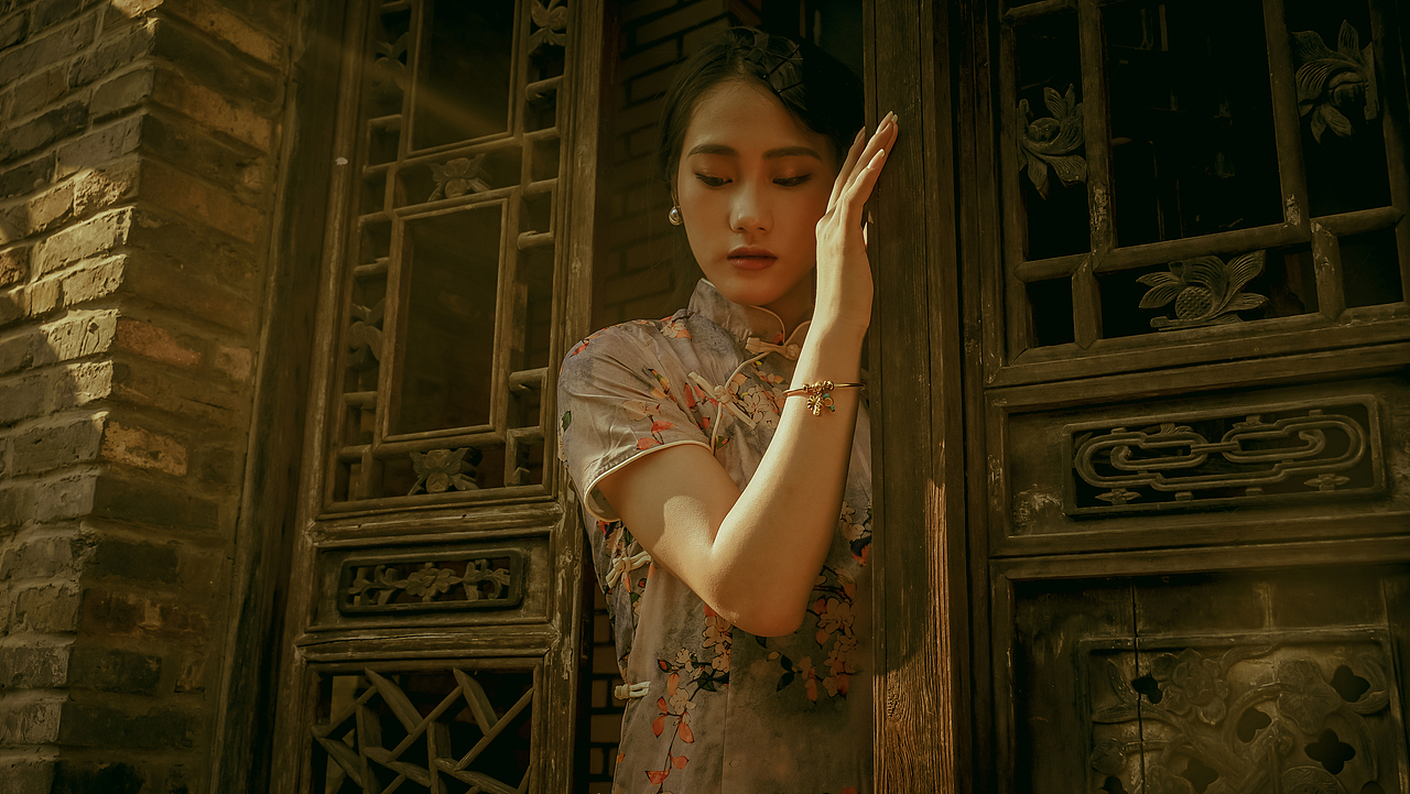 复古人像民国风:老街午后