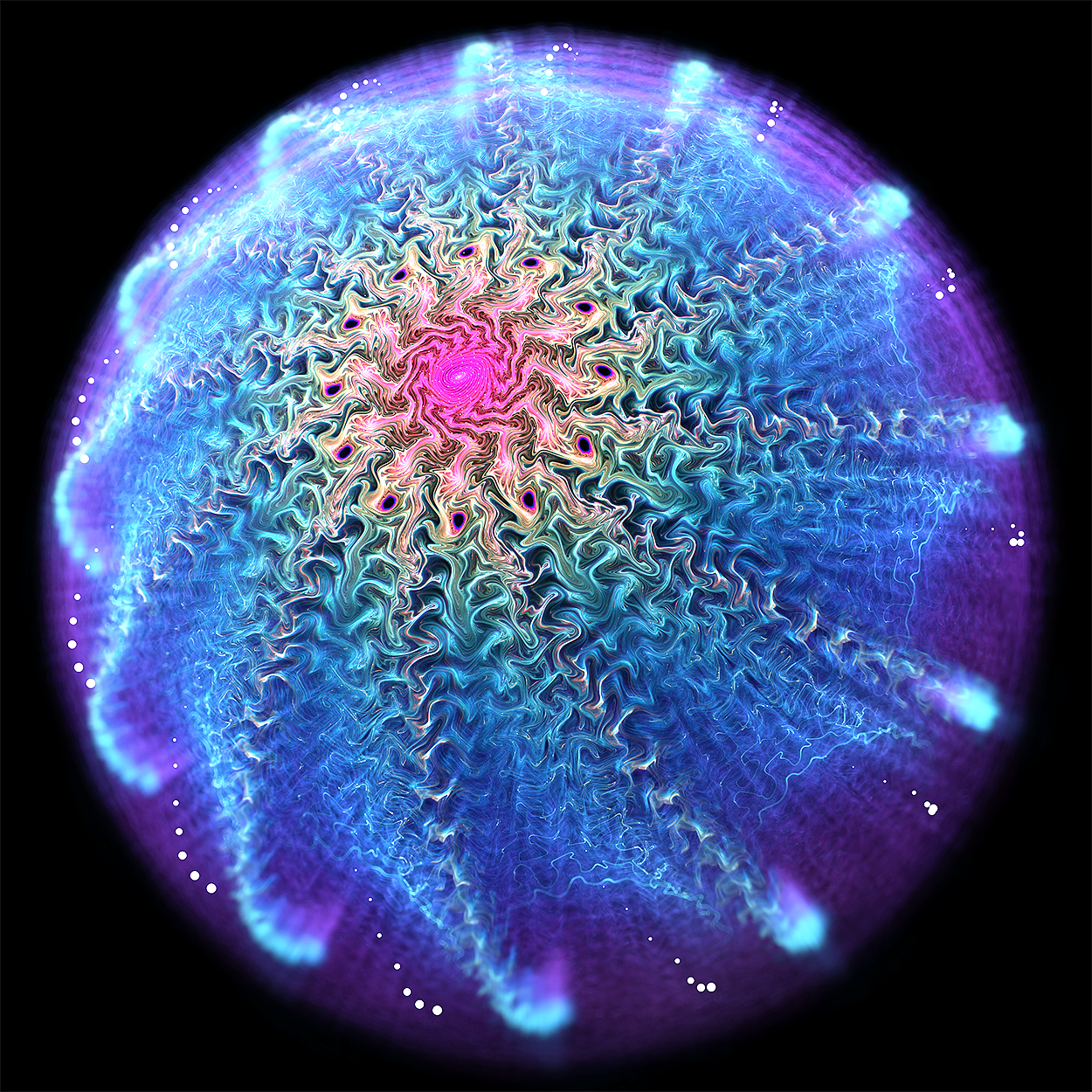 我的分形宇宙系列之——漩涡世界_画分形的修道妖-站酷zcool