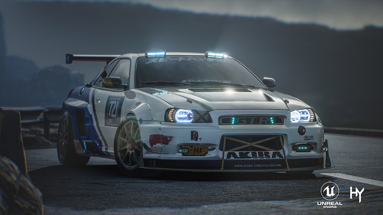 GTR R34 skyline（图ZMjYyNTA2MzY4） - 机械/交通 - 站酷设计师James_Q原创素材 - 站酷ZCOOL