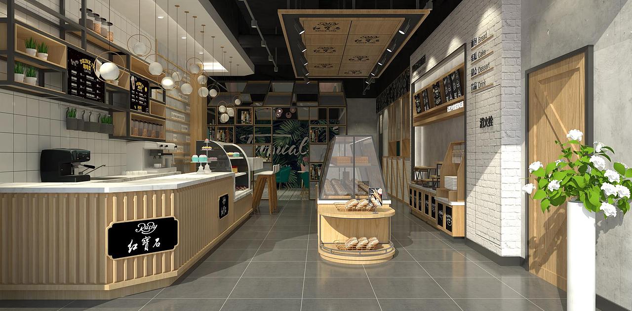 淄博蛋糕烘焙面包甜品店设计装修淄博红宝石蛋糕店设计（图ZMTc1Mzk3NTMy） - 家装设计 - 站酷设计师集简设计原创素材 - 站酷ZCOOL