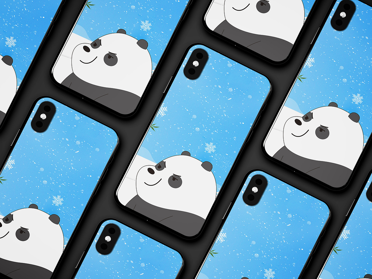 插画系列的手机壳