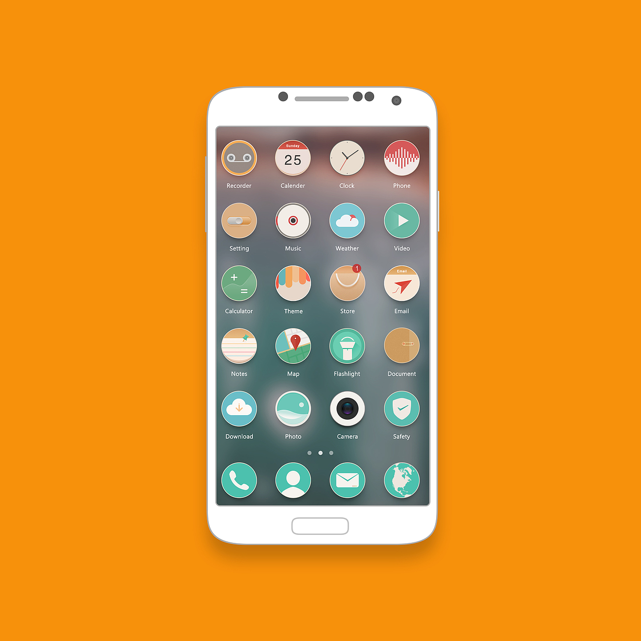 手机主题设计&流年-忆圆