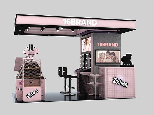 韩国16brand品牌终端形象--河南曼哈顿广场岛柜