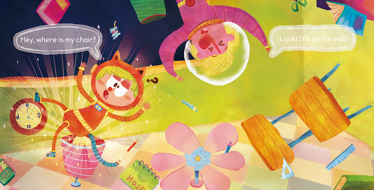 外星学校（图ZMjcxOTg0MTUy） - 儿童插画 - 站酷设计师瓶子熊熊熊熊原创素材 - 站酷ZCOOL